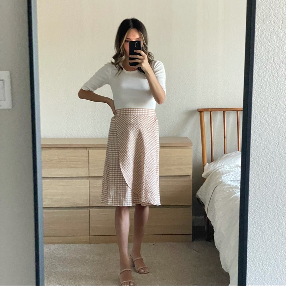 Gingham skirt